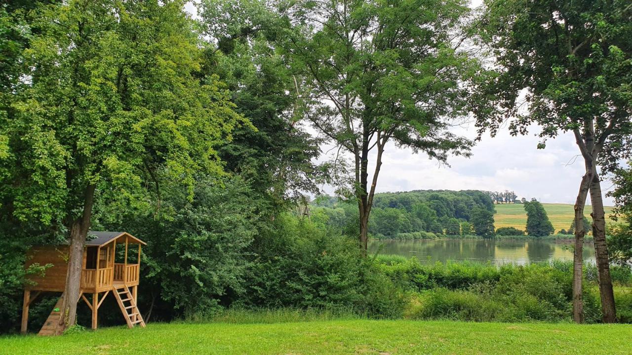 Nasz Debowiec - Dom Dla 15 Osob, Sauna, Widok Na Staw, Wielka Dzialka Esterno foto